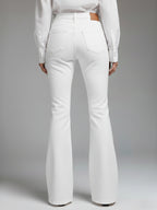 Patchwork Lace Flared Jeans