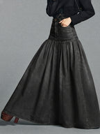 Casual Maxi Denim Skirt