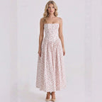 Elegant Floral Slim Slip Fairy Dress Women Summer