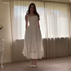 Pleated High Waist Slim Slip Long Dress Women Spring Autumn