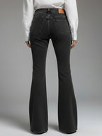Patchwork Lace Flared Jeans