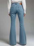 Patchwork Lace Flared Jeans