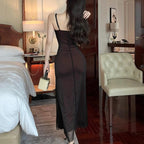 Slim Sensual Slip Long Dress Women Summer